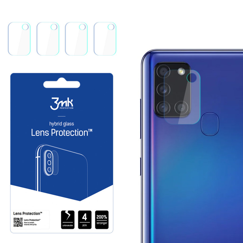 3mk Lens Protection™ hibridinis fotoaparato stiklas, skirtas Samsung Galaxy A21s