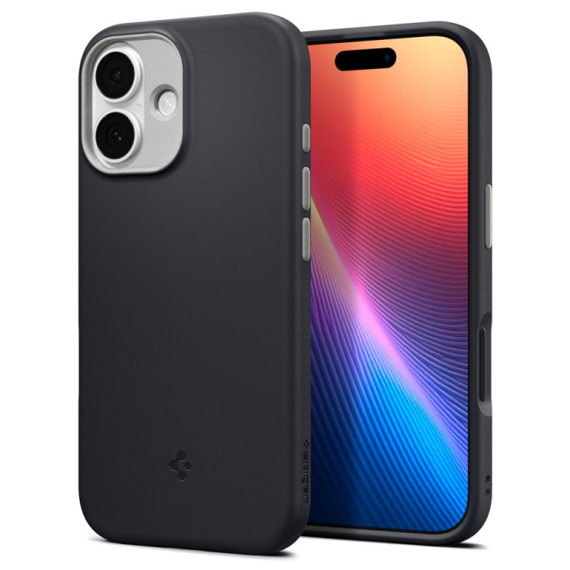 „Spigen Nano Pop MagSafe“ dėklas, skirtas „iPhone 17“ – juodas