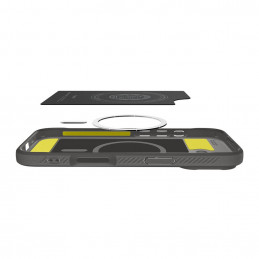 „Spigen Rugged Armor Mag MagSafe“ dėklas, skirtas iPhone 17 – pilkas