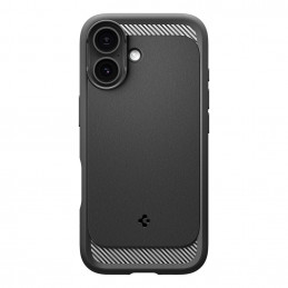 „Spigen Rugged Armor Mag MagSafe“ dėklas, skirtas iPhone 17 – matinės juodos spalvos