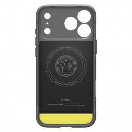 „Spigen Rugged Armor Mag MagSafe“ dėklas, skirtas „iPhone 17 Pro“ – pilkas