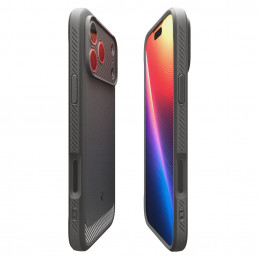„Spigen Rugged Armor Mag MagSafe“ dėklas, skirtas „iPhone 17 Pro“ – pilkas