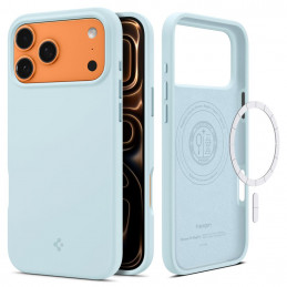 „Spigen Silicone Fit MagSafe“ dėklas, skirtas „iPhone 17 Pro Max“ – mėlynas