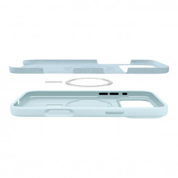 „Spigen Silicone Fit MagSafe“ dėklas, skirtas „iPhone 17 Pro Max“ – mėlynas