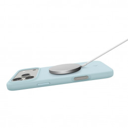 „Spigen Silicone Fit MagSafe“ dėklas, skirtas „iPhone 17 Pro Max“ – mėlynas