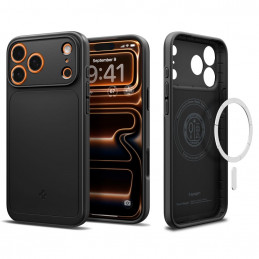 „Spigen Thin Fit MagSafe“ dėklas, skirtas „iPhone 17 Pro“ – juodas