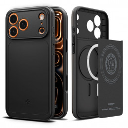 „Spigen Thin Fit MagSafe“ dėklas, skirtas „iPhone 17 Pro“ – juodas