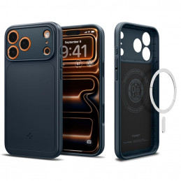 „Spigen Thin Fit MagSafe“ dėklas, skirtas „iPhone 17 Pro Max“ – tamsiai mėlynas