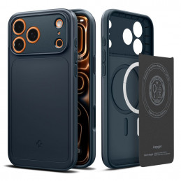„Spigen Thin Fit MagSafe“ dėklas, skirtas „iPhone 17 Pro Max“ – tamsiai mėlynas