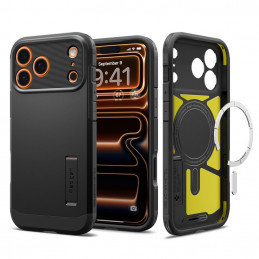 „Spigen Tough Armor“ „T“ „MagSafe“ dėklas, skirtas „iPhone 17 Pro“ – juodas