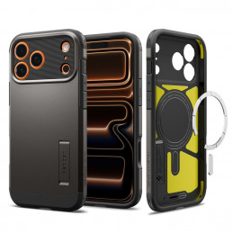 „Spigen Tough Armor „T“ MagSafe“ dėklas, skirtas „iPhone 17 Pro Max“ – pilkas