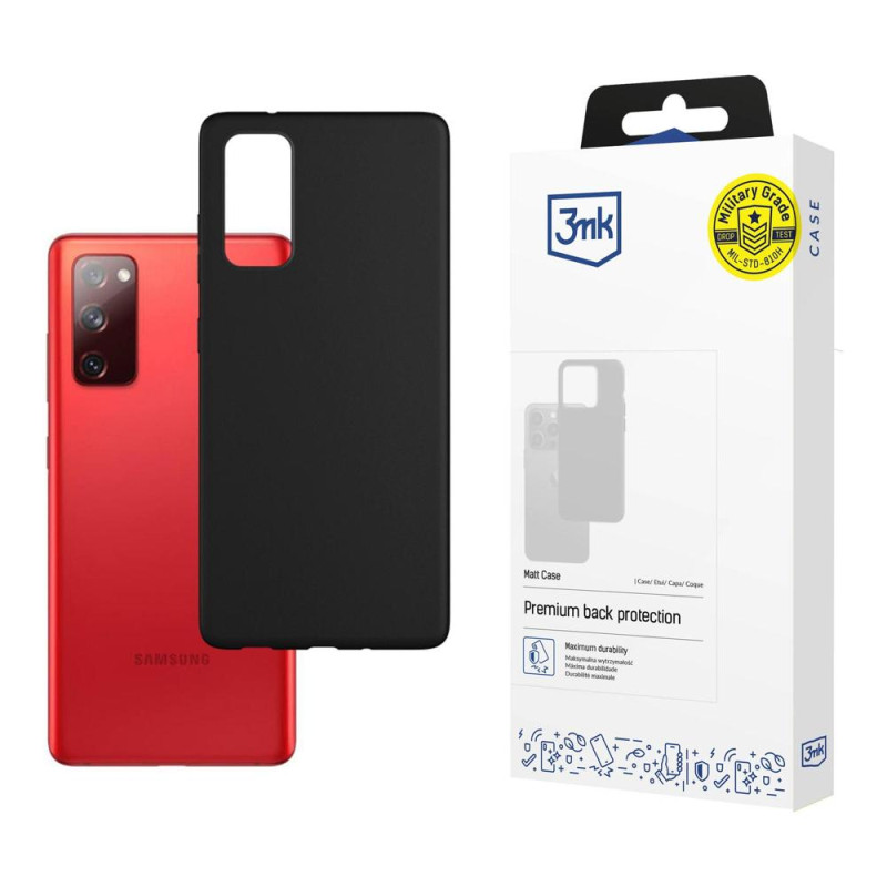 3mk matinis dėklas, skirtas Samsung Galaxy S20 FE 5G – juodas