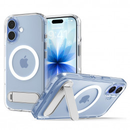„Spigen Ultra Hybrid „S““ „MagSafe“ dėklas, skirtas „iPhone 17“ – skaidrus ir baltas