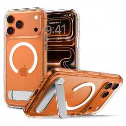 „Spigen Ultra Hybrid „S““ „MagSafe“ dėklas, skirtas „iPhone 17 Pro“ – skaidrus ir baltas