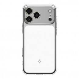 „Spigen Ultra Hybrid T“ „MagSafe“ dėklas, skirtas „iPhone 17 Pro Max“ – skaidrus ir baltas