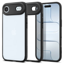 „Spigen Ultra Hybrid“ dėklas, skirtas „iPhone 17 Air“ – matinės juodos spalvos