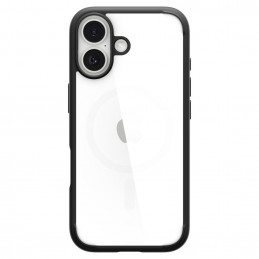 „Spigen Ultra Hybrid“ dėklas, skirtas „iPhone 17“ – matinės juodos spalvos