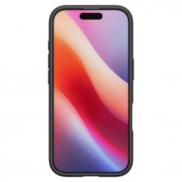 „Spigen Ultra Hybrid“ dėklas, skirtas „iPhone 17“ – matinės juodos spalvos