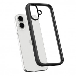 „Spigen Ultra Hybrid“ dėklas, skirtas „iPhone 17“ – matinės juodos spalvos