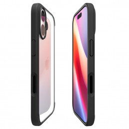 „Spigen Ultra Hybrid“ dėklas, skirtas „iPhone 17“ – matinės juodos spalvos