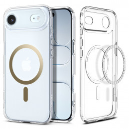 „Spigen Ultra Hybrid MagSafe“ dėklas, skirtas „iPhone 17 Air“ – permatomas auksinis