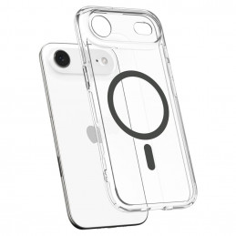 „Spigen Ultra Hybrid MagSafe“ dėklas, skirtas „iPhone 17 Air“ – skaidriai pilkas