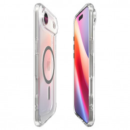 „Spigen Ultra Hybrid MagSafe“ dėklas, skirtas „iPhone 17 Air“ – skaidriai pilkas