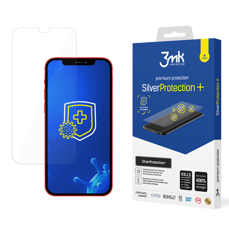 3mk SilverProtection+ apsauginė folija skirta iPhone 12 Mini