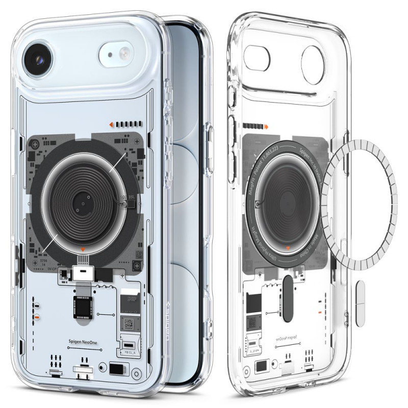 „Spigen Ultra Hybrid MagSafe“ dėklas, skirtas „iPhone 17 Air Neo One“ – skaidrus