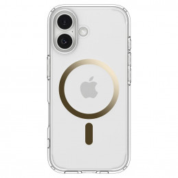 „Spigen Ultra Hybrid MagSafe“ dėklas, skirtas „iPhone 17“ – permatomas auksinis