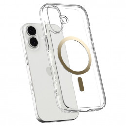 „Spigen Ultra Hybrid MagSafe“ dėklas, skirtas „iPhone 17“ – permatomas auksinis