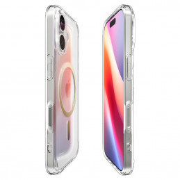 „Spigen Ultra Hybrid MagSafe“ dėklas, skirtas „iPhone 17“ – permatomas auksinis