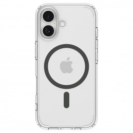 „Spigen Ultra Hybrid MagSafe“ dėklas, skirtas „iPhone 17“ – skaidriai pilkas