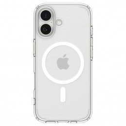 „Spigen Ultra Hybrid MagSafe“ dėklas, skirtas „iPhone 17“ – skaidrus ir baltas
