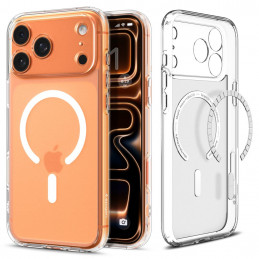 „Spigen Ultra Hybrid MagSafe“ dėklas, skirtas „iPhone 17 Pro“ – baltas