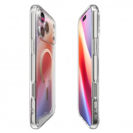 „Spigen Ultra Hybrid MagSafe“ dėklas, skirtas „iPhone 17 Pro Max“ – permatomas auksinis