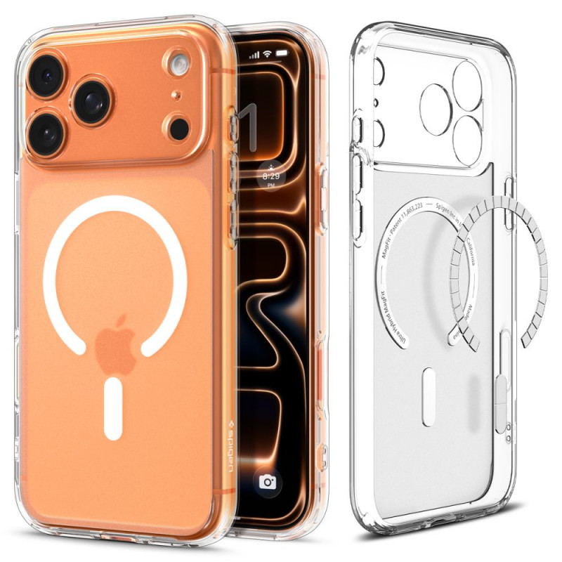 „Spigen Ultra Hybrid MagSafe“ dėklas, skirtas „iPhone 17 Pro Max“ – baltas