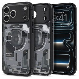 „Spigen Ultra Hybrid MagSafe“ dėklas, skirtas „iPhone 17 Pro Zero One“ – juodas