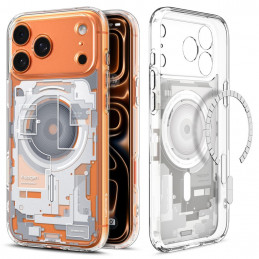 „Spigen Ultra Hybrid MagSafe“ dėklas, skirtas „iPhone 17 Pro Zero One“ – baltas
