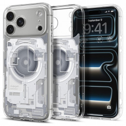 „Spigen Ultra Hybrid MagSafe“ dėklas, skirtas „iPhone 17 Pro Zero One“ – baltas