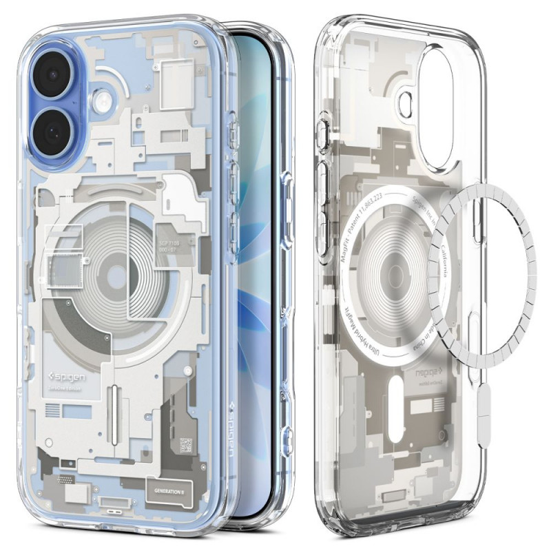 „Spigen Ultra Hybrid MagSafe“ dėklas, skirtas „iPhone 17 Zero One“ – titano spalvos