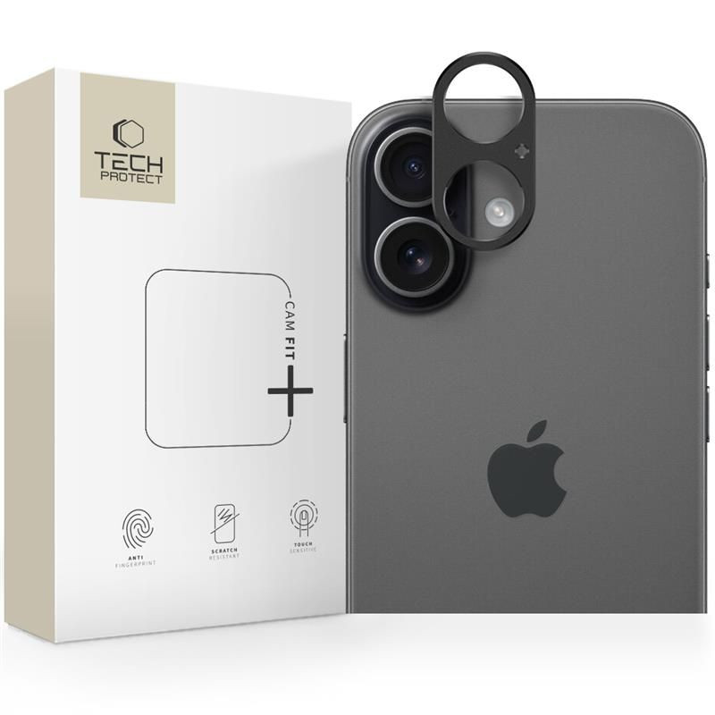 „Tech-Protect Camalloy Fit+ iPhone 17“ dėklas – juodas