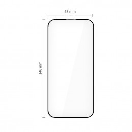 „Tech-Protect Quick Set+“ 2 grūdinto stiklo pakuotė, skirta „iPhone 17 Pro“ – juoda