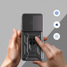 „Tech-Protect CamShield Pro“ dėklas, skirtas „Xiaomi Redmi 15C“ – juodas