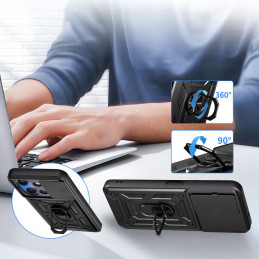 „Tech-Protect CamShield Pro“ dėklas, skirtas „Xiaomi Redmi 15C“ – juodas