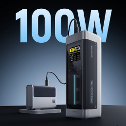 Nešiojamoji baterija „Cuktech CUK00P23GLBK“ 210 W 25000 mAh 2 x USB-C 1 x USB-A – juoda