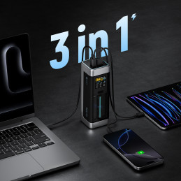 Nešiojamoji baterija „Cuktech CUK00P23GLBK“ 210 W 25000 mAh 2 x USB-C 1 x USB-A – juoda