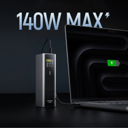 Nešiojamoji baterija „Cuktech CKPB200UGLGR“ 210 W 20000 mAh 2 x USB-C 1 x USB-A - pilka