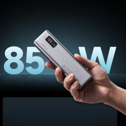Nešiojamoji baterija „Cuktech CUKP200XGLGR“ 100 W 20000 mAh 2 x USB-C 1 x USB-A - pilka