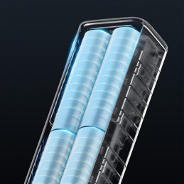 Nešiojamoji baterija „Cuktech CKPB100PGLBL“ 150 W 10000 mAh USB-C USB-A - juoda